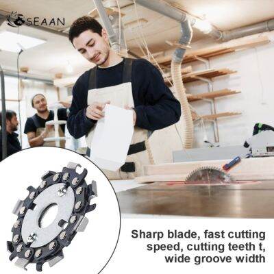 2.5นิ้ว8-Tooth Chain Disc Saw ไม้ Slotted ขนาดเล็กใบเลื่อยเครื่องบดมุม Chain Disc งานไม้เลื่อย Disc