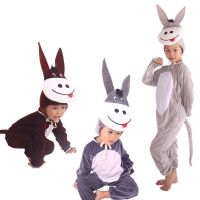 【July Star】 Men and women New Years Day childrens stage dance cartoon animal modeling little donkey costume adult parent-child performance