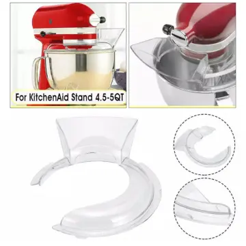 Kitchenaid Pouring Shield For 4.5 And 5 Quart Mixer Bowls - Polished Or  Brushed Stainless Steel Tilt Head - Fits Models K45ss, Ksm75, Ksm150ps,  Ksm152ps, K4, K5, Kp50, Ksm5, Ksm50, Ksm500ps, Ksm450 