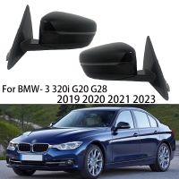 ชุดประกอบกระจกมองข้างมองหลังรถยนต์ด้านซ้ายและขวาสำหรับ BMW- 3 G20 320I G28 2016 2017 2018 2019-2023กระจกมองข้างรถยนต์ให้ความร้อน