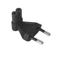 [LUNA electronic accessories] มุม EU 2-Prong EU 2-Pin To Figure 8สายไฟอะแดปเตอร์แปลง EN50075 /Iec 60320 C7สำหรับกล้องพาวเวอร์ซัพพลาย