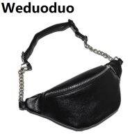 Weduoduo 2023กระเป๋าคาดเอวแฟชั่นใหม่กระเป๋าเอวสะโพกของผู้หญิงกระเป๋าคาดเอวหรูหราหนังพียูคุณภาพสูงกระเป๋าถือหีบสมบัติสีแดงสีดำ