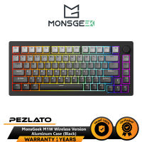 Akko MonsGeek M1W Wireless Version Aluminum Case (Black)(AKKO V3 Cream Yellow)