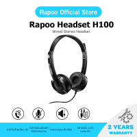 Rapoo H100 Wired Stereo Headset  (HT-H100P-BK)