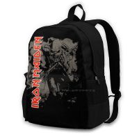 Skeleton Run Out Smile Backpack For Student School Laptop Travel Bag Trending Logo Band Music Song Concert Tour Heavy Metal