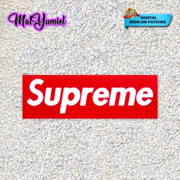 Iron on best sale supreme logo