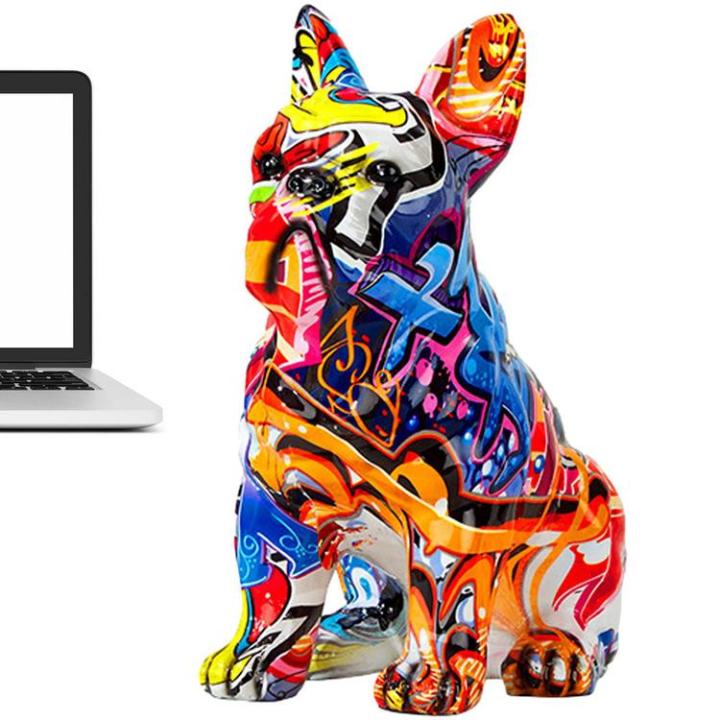 painted-bulldog-statue-multicolor-dog-statue-bulldog-statues-and-figurines-french-bulldog-decorations-for-home-office-living-room-biological