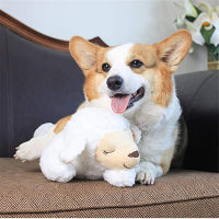 Puppy Toy with Heartbeat Dog Calming Behavioral Training Toy Sleeping Animal Plush Buddy for Separation Anxiety Relief LBS