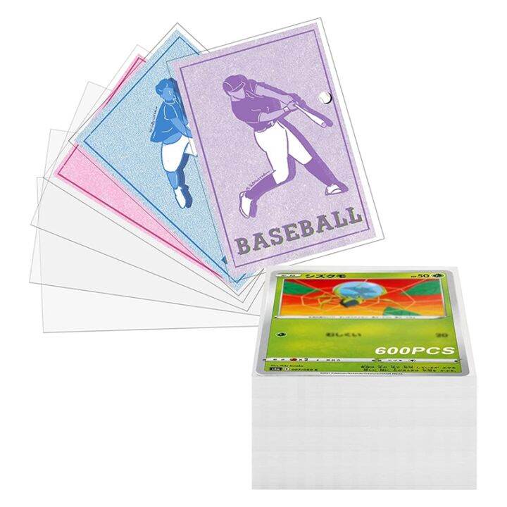 Clear Card Sleeves for Standard Size Trading Cards&Sports Cards,Soft