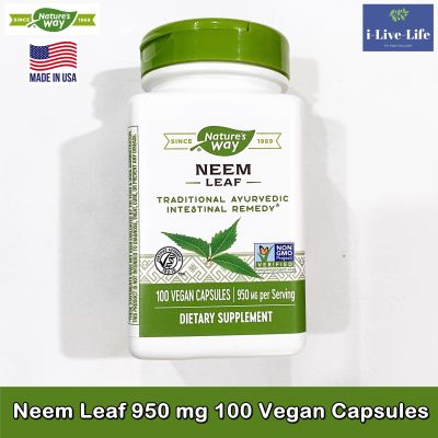 สารสกัดจากใบสะเดา Neem Leaf 950 mg 100 Vegan Capsules - Natures Way