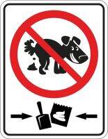 【YF】✌  Tin Plate Sign Please Note No Dog Poop NO Pets Allowed Walking Dogs Clusters Prohibition Outdoor