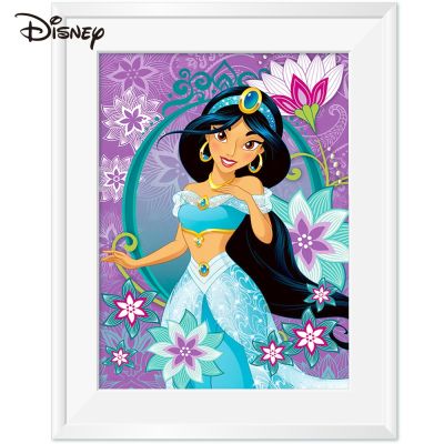 ▥☒□ Disney Aladdin Embroidery Squirrel Flower Unprinted Princess Counted Cross Stitch Cartoon Art Printed Canvas Handmade Hobby