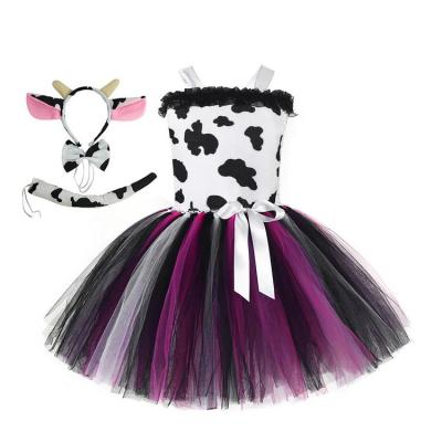 Cow Cosplay Dress Up Costume GirlsAnimal Cow Dress Cosplay Kit Eye-Catching Costume Props for Cosplay Parties Halloween Costume Parties Stage Performances first-rate