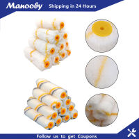 Manooby Kuas Rol Cat สีสะอาดแบบมืออาชีพปลอกหุ้มลูกกลิ้งเปลี่ยนขอบแปรงทาสีสำหรับเพดานบ้าน