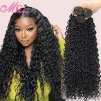 Human Hair Bundles Water Wave Bundles Brazilian Hair Weave Bundles Burmese Curly Hair Bundles 30 Inch Bundles Hair Extensions Wig  Hair Extensions  Pa