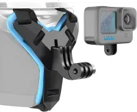 REYGEAK สายรัดหมวกกันน็อคสำหรับรถจักรยานยนต์ Full Face Front Chin Strap Mount สำหรับ GoPro Hero111098765และกล้องแอคชั่นส่วนใหญ่