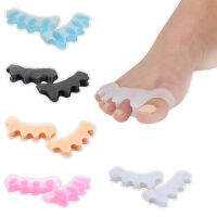 ซิลิโคนที่คั่นนิ้วเท้า Straightener ที่รองปุ่มหัวแม่เท้า Hammer Toe ป้องกัน Treatment Spacers