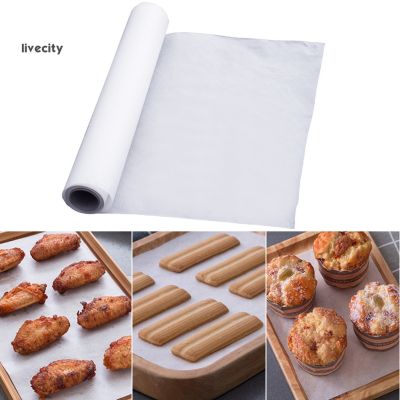 Livecity m Kitchen Greaseproof Non-stick Oven Liner BBQ Baking Cooking Paper