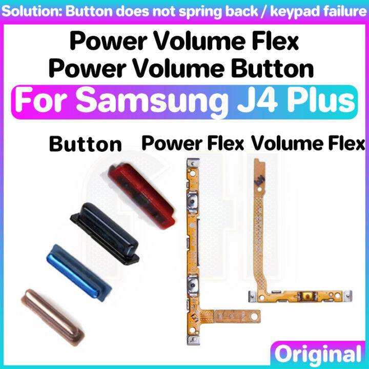 Power volume button flex For Samsung J4+ J4 plus Side key Switch ON OFF