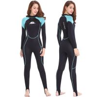 Womens 2Mm Neoprene Wet Suits Full Body Wetsuit For Diving Snorkeling Surfing Swimming Canoeing In Cold Water Back Zipper Strap