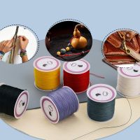 【YD】 TLKKUE  0.5mm 116Yards Beading Cords Set String Polyester Waxed Cord Thread for Necklace Jewelry Making