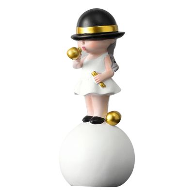 Nordic Character Figurines Kids Model Blowing Bubble Gum Statue for Living Room Decoration Modern Home Decoration