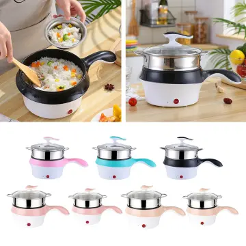 2.8L Electric Skillet with Lid Nonstick Hot Pot Noodles Rice