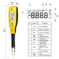 HoldPeak SMD Multimeter HP-990C Auto Range Resistance Capacitance Diode LED Zener DCV Continuity Battery Tester Meter dropship