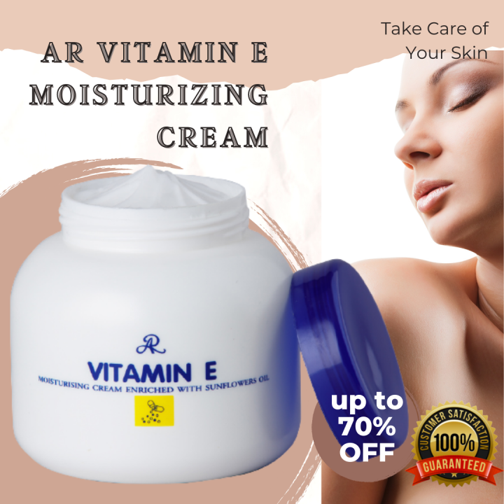 Ar Vitamin E Moisturizing Cream Enriched With Sunflower Oil 200ml Authentic From Thailand