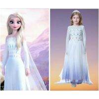 ชุดเครื่องแต่งกายเจ้าหญิง ELSA 28 DRESS PRINCESS 22nd สีขาว สีม่วง