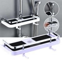 ✖✿□ Bathroom Hanging Pole Shower Caddy Rack Storage Shelf Holder Organizer Rack Organiser Caddy Shower Tray Storage Shelf