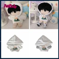 PETIBABY เสื้อผ้าตุ๊กตามีฮู้ดแบบตุ๊กตา DIY 20Cm,เสื้อกันหนาวลายการ์ตูนสำหรับใส่ได้ทุกวันตุ๊กตาผ้าฝ้าย