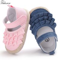 【hot】！ 2019 Brand New Newborn Infant Baby Kids Shoes Soft Sole Crib Prewalker Toddler Anti-Slip Ruffled