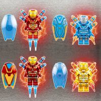 Compatible with LEGO mk7 Iron Man figure mk50 Marvel Avengers 3 assembled building block minifigure toy boy
