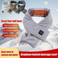 {Warm scarf}เครื่องทำความร้อนผ้าพันคอฤดูหนาว Usb ไฟฟ้าอุ่นอบอุ่นผู้หญิงผู้ชายสกีคู่