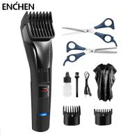 ♕❄ ENCHEN Sharp3 Hairdresser Electric Hair Clipper Barber Professional Rechargeable Cordless Hair Trimmer For Men Adult Children