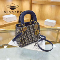 Blonshe กระเป๋าถือผู้หญิง2022ออกแบบใหม่สไตล์เกาหลี Top Handle กระเป๋า Tote กระเป๋าสะพายกระเป๋าผู้หญิง PU พิมพ์หนัง Beg Tangan Wanita Murah กระเป๋าถือ022402