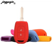 【2023】jingyuqin Silicone Car Key FOB for Renault Duster dacia Scenic Master Megane Logan Clio Captur Keyless Rubber Case Cover Protect