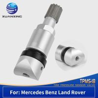 TPMS 18 TPMS Valves Tire Pressure Monitoring Sensor Valve Stem Caps Metal For Mercedes Benz Land Rover