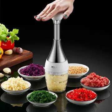 Kitchen Manual Food Chopper Handheld Slap Press Chopper Mincer for Onions  Garlic Nuts Efficient Garlic Onion Peeling Artifact