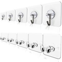 Transparent Adhesive Hooks Storage Hanger for Door Wall Hanging Plug Socket Holder