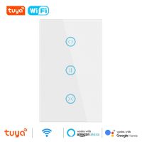 Tuya Smart WiFi Curtain Blinds Switch Roller Shutter Electric Motor Touch Roller Switch Curtains for Window Google Home Alexa