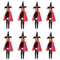 1Pcs Unique Pumpkin Duke Doll With Hat For Halloween Home Decoration Black Halloween Elf Felt Doll Childrens Gifts