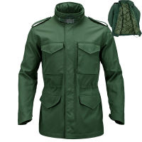 【2023】Military Army M65 Tactical Jackets Large Size Waterproof Wear-resistant Outdoor Wear Field Camouflage Coat Detachable Liner