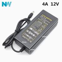 【trending】 PakDecor อะแดปเตอร์แปลงไฟ LX1204 AC100-240V เป็น DC12V 4A 48W,ตัวชาร์จแหล่งจ่ายไฟสำหรับแถบ LED