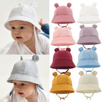 [hot]Summer Panama Soft Baby Bucket Hat Cotton Fisherman Hats Kids Autumn Spring Toddler Boys Girls Solid Color Sun Cap 2023 New