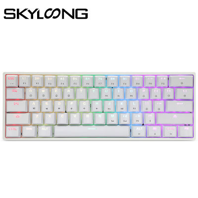 SKYLOONG GK61 61 Keys Gaming Mechanical Keyboard USB Wired RGB Backlit Gamer Mechanical Keyboard For Desktop Tablet Laptop SK61