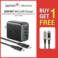 ACEFAST PD65W(USB-C+USB-C+USB-A) 3-port charger set (US) A15 (FULL)(ของแท้) By Jaymart ของแถม