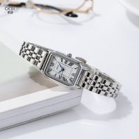 GEDI Women 39;s Watch Korean retro style small square plate steel band quartz watch Rectangular women 39;s watch wrist watch