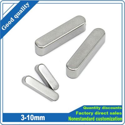 1/2/5/10pc M3 M4 M5 M6 M8 M10 GB1096 304 A2-70 Stainless Steel Rectangle Round End Type A Parallel Flat Key Roll Shaft Dowel Pin